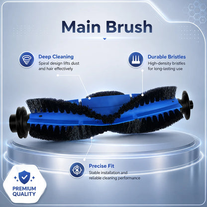 Replacement For Cecotec Conga 990 Vital / Conga 999 Vital Robot Vacuum Cleaner Spare Parts Main Side Brush Hepa Filter Mop Rag