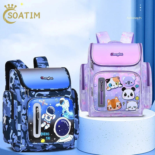 2026 Waterproof Children School bags for Boys Girls Kids Cartoon Schoolbag Orthopedic Primary School backpack mochilas infantil