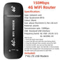 150Mbps 4G Lte Wifi Router Wireless Portable Unlock Modem Mini Pocket Wifi Router Mobile Hotspot With Sim Card Slot Repeater