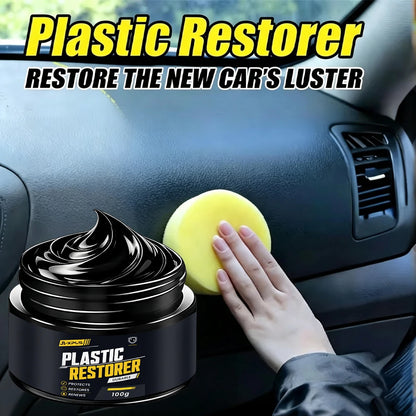 Car Plastic Restorer Black Gloss Coating Leather Plastic Renew Hydrophobic Polish Auto Detailing Long-Lasting YT2040