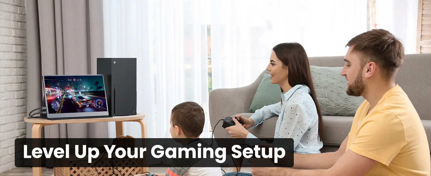 UPERFECT 2K 144Hz Gaming Monitor 16' Portable Display 100%sRGB W/HDMI USB C Screen For PS5 Steam Deck Switch XBOX Laptop PC