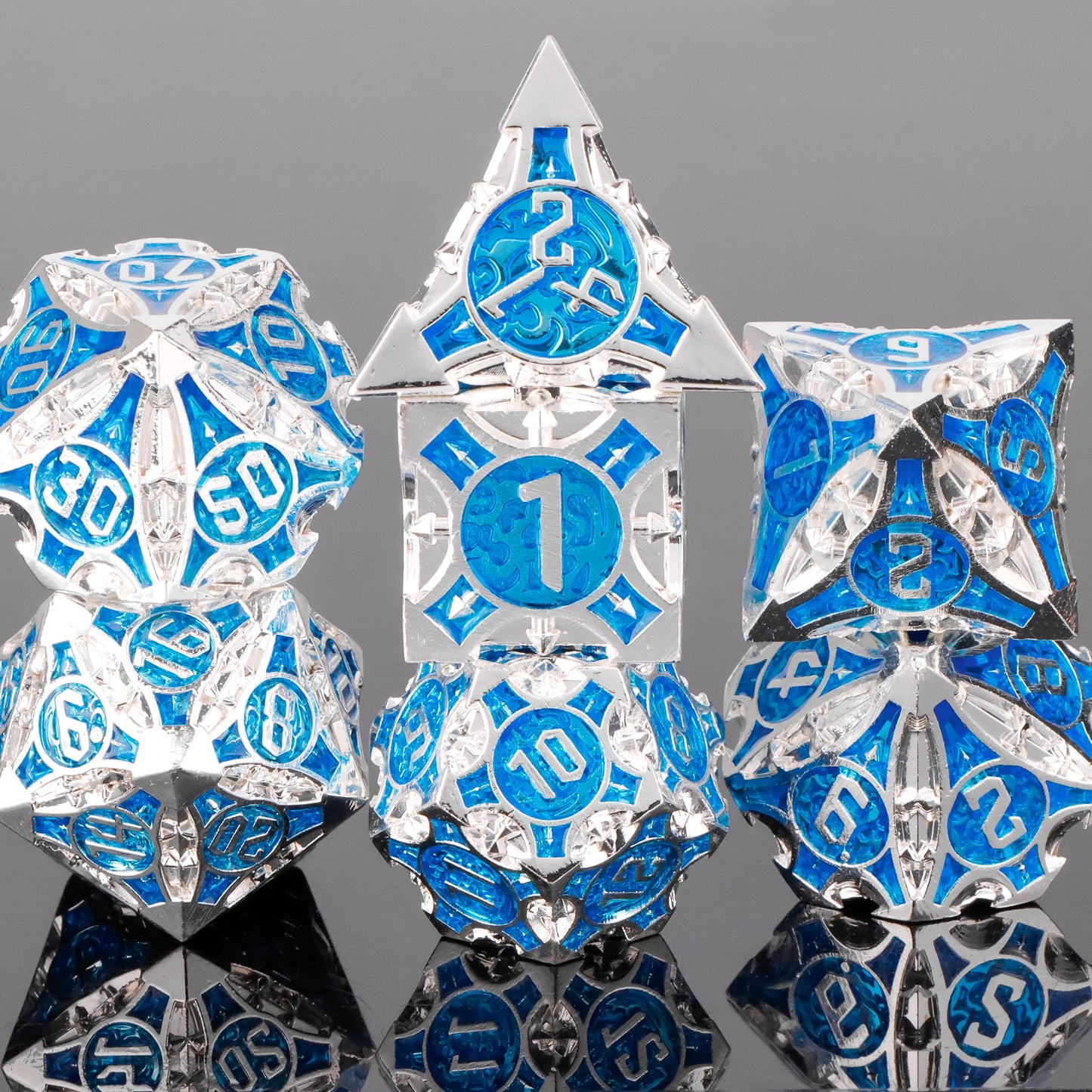 7pcs DND Metal Dice Set MTR Polyhedral Dice for Dungeons And Dragons Role Playing Games D&D Dice Set Dnd Gifts
