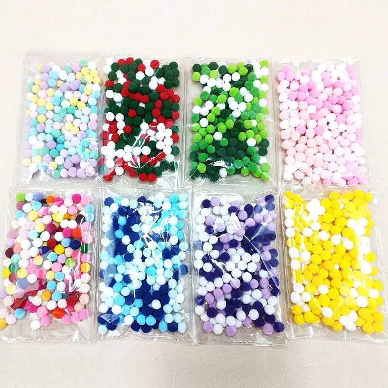 20/100/200/300/500pcs Cat Toys Cute Funny Stretch Plush Ball Cat Toy， Ball Creative Colorful Interactive Cat Puff Balls Chew Toy