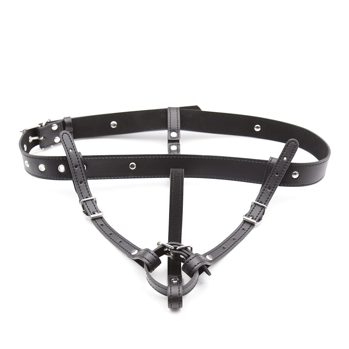 Women Sex Chastity Belt Strapon Sexy Panties PU Leather Thongs Pants Restraint Bondage Bdsm Lingerie Briefs Female Underwear