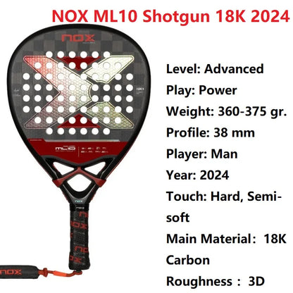 Nox 3D Carbon Fiber Power Racket, Stereo Structure Rebuild Tennis Hit Experience, Immersive Advanced Court, Tech Enabled 2023-26