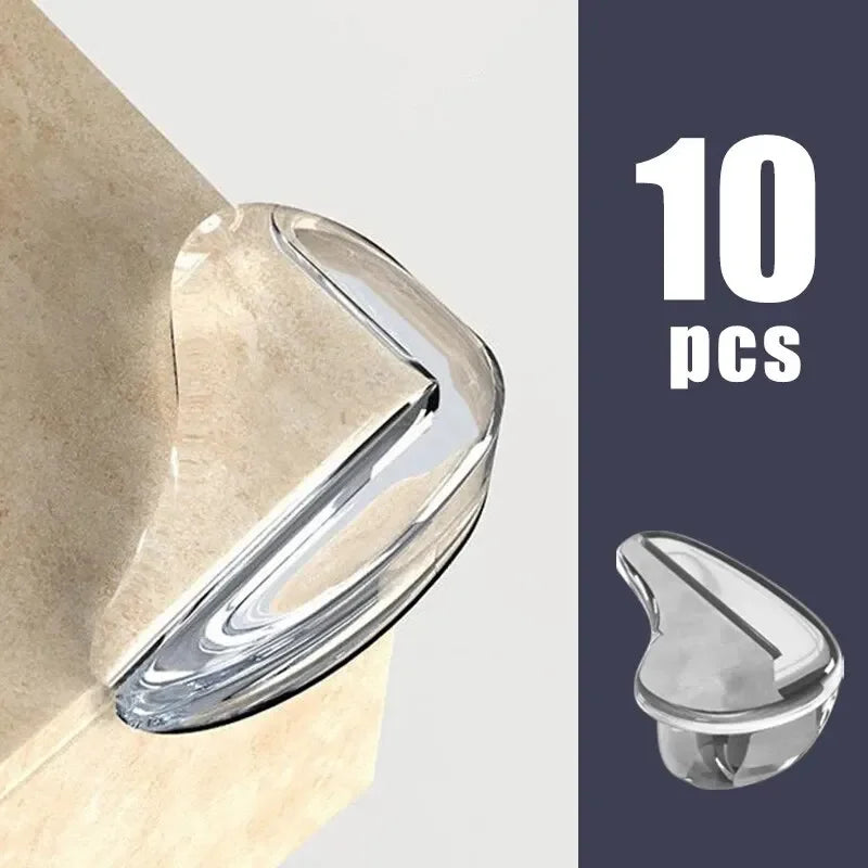 10PCS Clear Anti-collision Coffee Table Furniture Corner Protectors Soft Corner Sheathing Living Room Decor