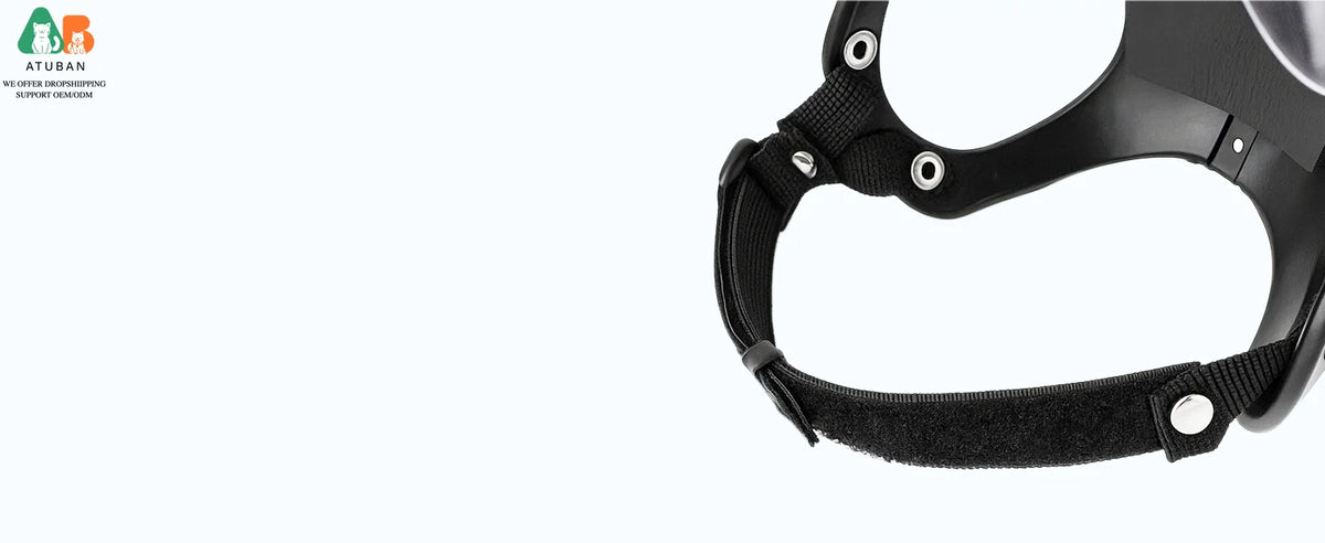 ATUBAN Dog Helmets for Small Dogs, Dog Helmet with Clear Lens Goggles, Doggie Helmets Hat with Ear Holes,Bike Doggie Helmet Dogs