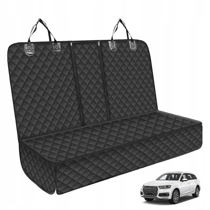 Dog Car Seat Cover, Pet Travel Carrier Mattress, Dog Car Seat Protector with Center Seat Armrest for Car Back Seat Incl Side Protection, Dog Car Blanket, Back Seat Protection
