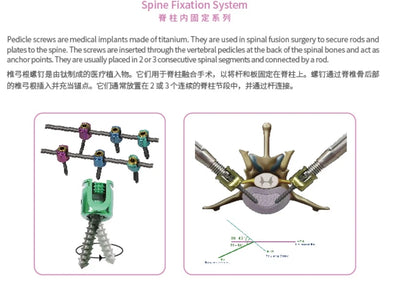 1.5/2.0/2.5/3.0/3.5mm Veterinary Pedicle Screw, Spine Poly Axial Screw, Titanium Alloy Material, Veterinary Orthopedic Implants