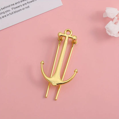 1 Piece Stylish Anchor Metal Bookmark - Durable Reader Page Holder, Perfect Gift or Office Accessory, School Office Supplies