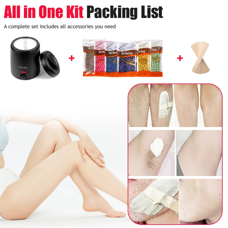 Wax Melter for Depilation Heater Machine Makers for Hair Removal Wax Depilatory Pot Professional Wax Warmer Body Hair Remove