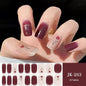 16/18/20Tips Semi-Cured Gel Nail Strips Adhesive Full Cover Stickers for Nails UV Lamp Need Press On Nails Fashion Manicure
