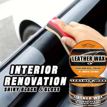 Car Plastic & Interior Refurbishing Cream - Nano coating Dashboard Wax ,Black lustrous refurbishing paste for Restoration Care