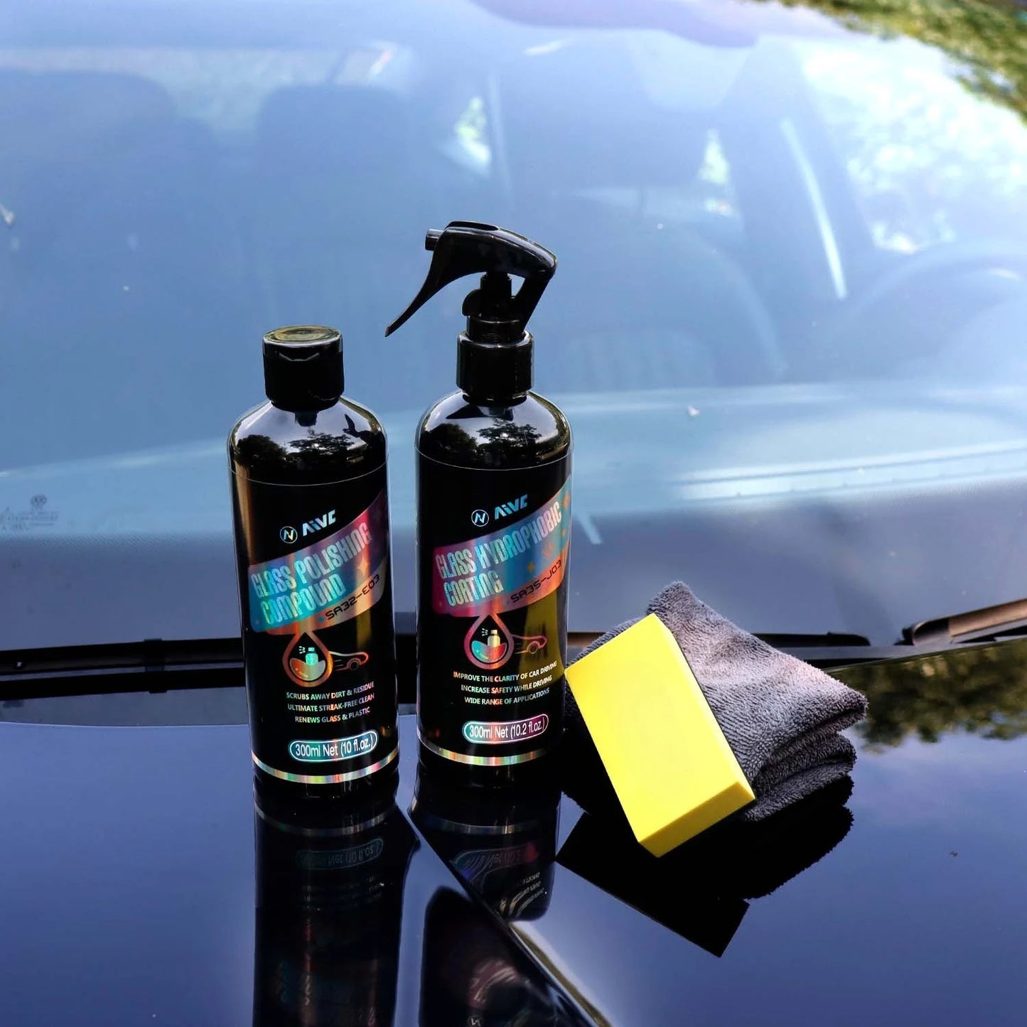 Glass Film Remover Car Glass Polishing Compound Windshield Cleaner Film Coating Oil Paste Film Emoval Cream Stains Auto Detail