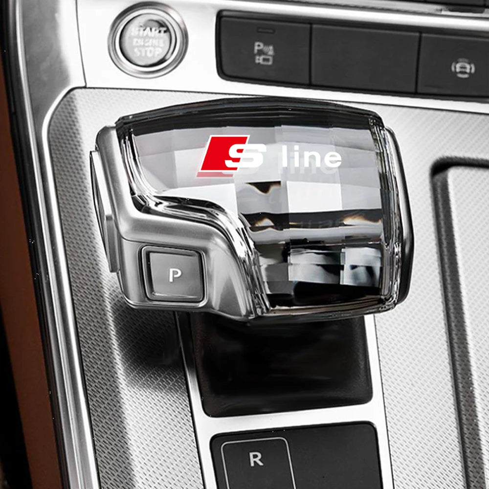 Car Crystal Gear Head Shift Head Transmission Handle Cover For Audi S4 S5 Q5l Sq5 Rs4 Q7 Rs5 A5 Rs7 A6 Rs6 Sq8 A4/a4l Sline RS