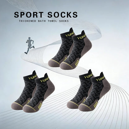 1/3 Pairs New Men's Professional Sports Short Socks Thick Towel Quick Dry Wicks Men's Fitness Running Ankle Socks For Man Gift