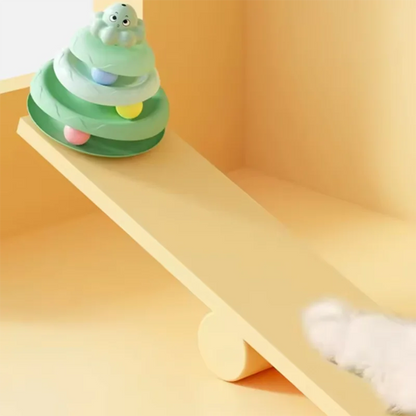 Pet Three-layer ball cat Turntable Octopus-shaped teasing cat stick to relieve boredom toys Fun Puzzle Game pet supplies