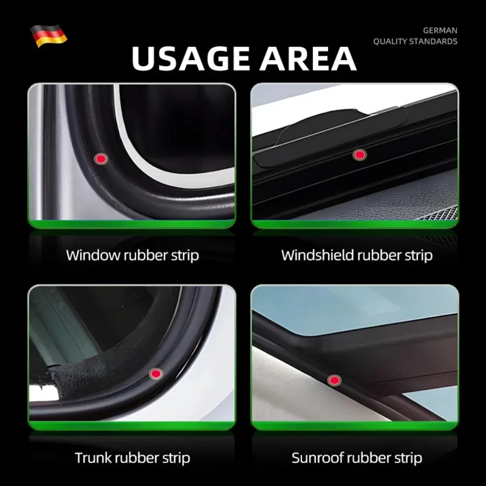 75ml Car Rubber Conditioner Rubber Strip Maintenance Agent Softening Agent Eliminates Noise Rubber Cleaner For Car SUV Vehicle