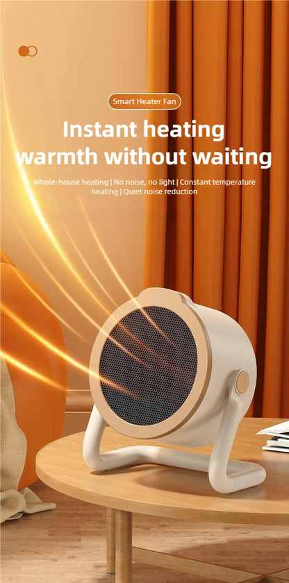 Portable desktop electric heater suitable for home and office use Mini fan heater suitable for desktop use and foot warmer