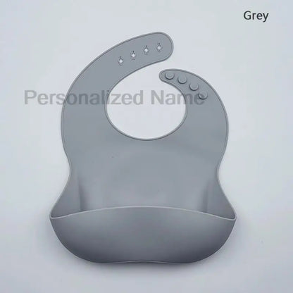 Silicone Baby Bib for Babies & Toddlers Waterproof Silicone Bibs Soft With Food Catcher Pocket for Boys & Girls Free Custom Logo