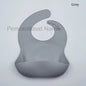 Silicone Baby Bib for Babies & Toddlers Waterproof Silicone Bibs Soft With Food Catcher Pocket for Boys & Girls Free Custom Logo