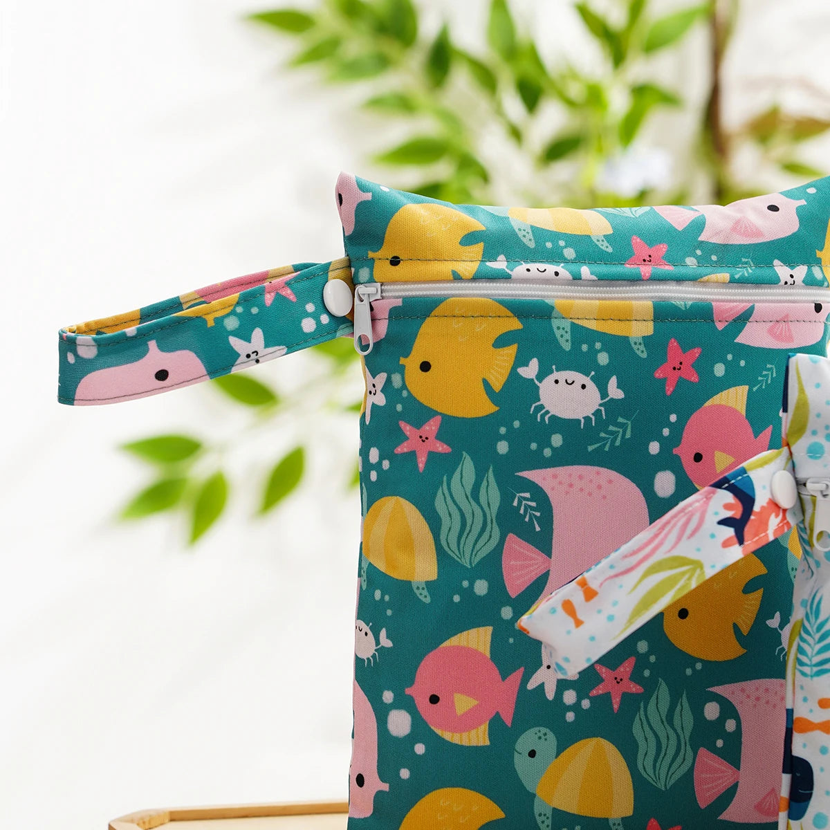 Elinfant 2pcs Waterproof Mini Storage Bag For Swimming,Beach&Gym,18*25cm Waterproof Diaper Bag,Wet Dry Bag
