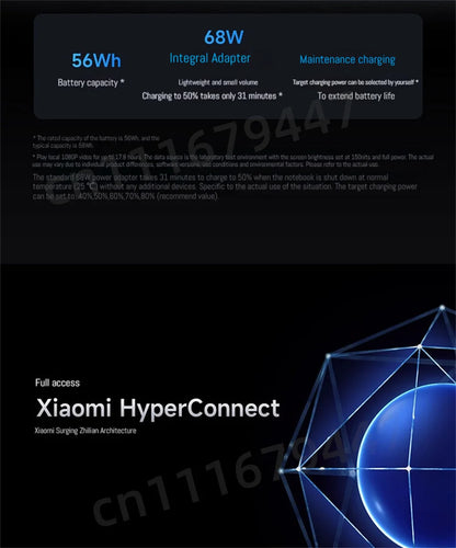 Xiaomi Laptop REDMI Book 14 /REDMI Book 16 R5-7535H/R7-7735H 16G 512G SSD Thin Notebook Game Office Design Laptop