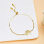 Dainty Flower Geometric Bracelet New High-End Minimalist Zircon Charm Blade Chain Women’s Bracelet Party Jewelry Gift