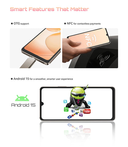 Smartphone 5G Cubot X100, Android 15, Dimensity 7025, 6nm, 2.5GHz,6.88-inch Screen,16GB(8+8),256GB, 64MP Camera, 5100mAh Battery