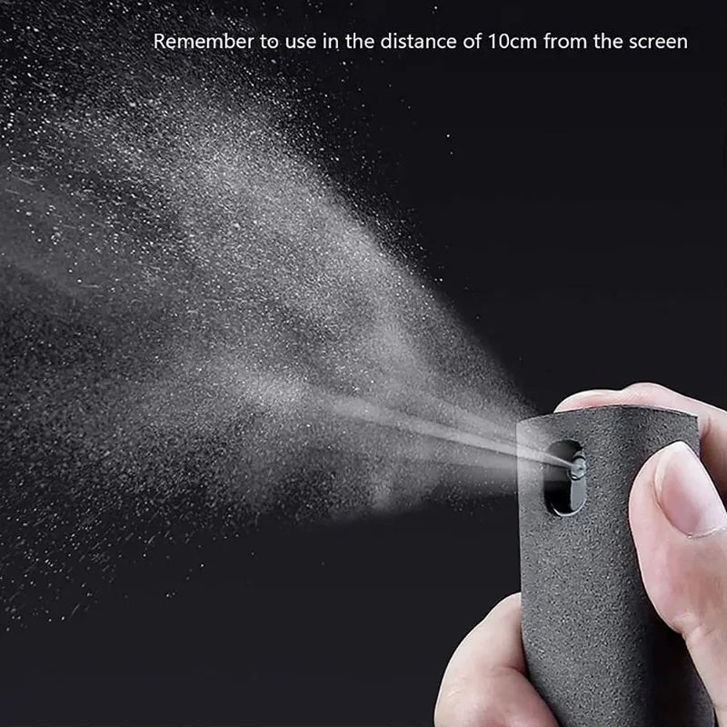 Microfiber Screen Cleaner Spray Bottle Mobile Phone Tablet Laptop Display Screen Cleaning Wipe Press Spray Bottle Without Liquid