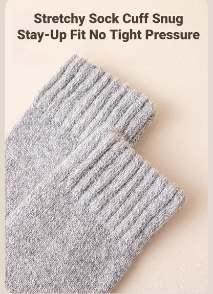 CHUANGERM 3 Pairs Men's Winter Thermal Socks Thick Warm Snow‑Proof Casual Outdoor Daily Wear Soft Comfort Meias Masculinas