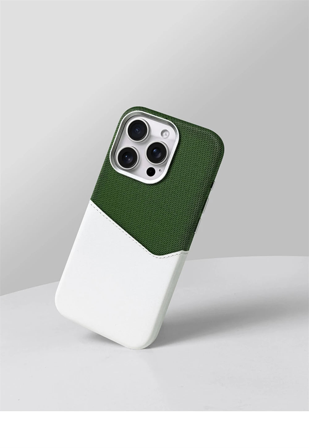 Card Holder MagSafe Leather Case For iPhone 17 Pro Max 16 15 14 Plus 13 12 Pocket Wireless Charging Alloy Lens Hit Color Cover