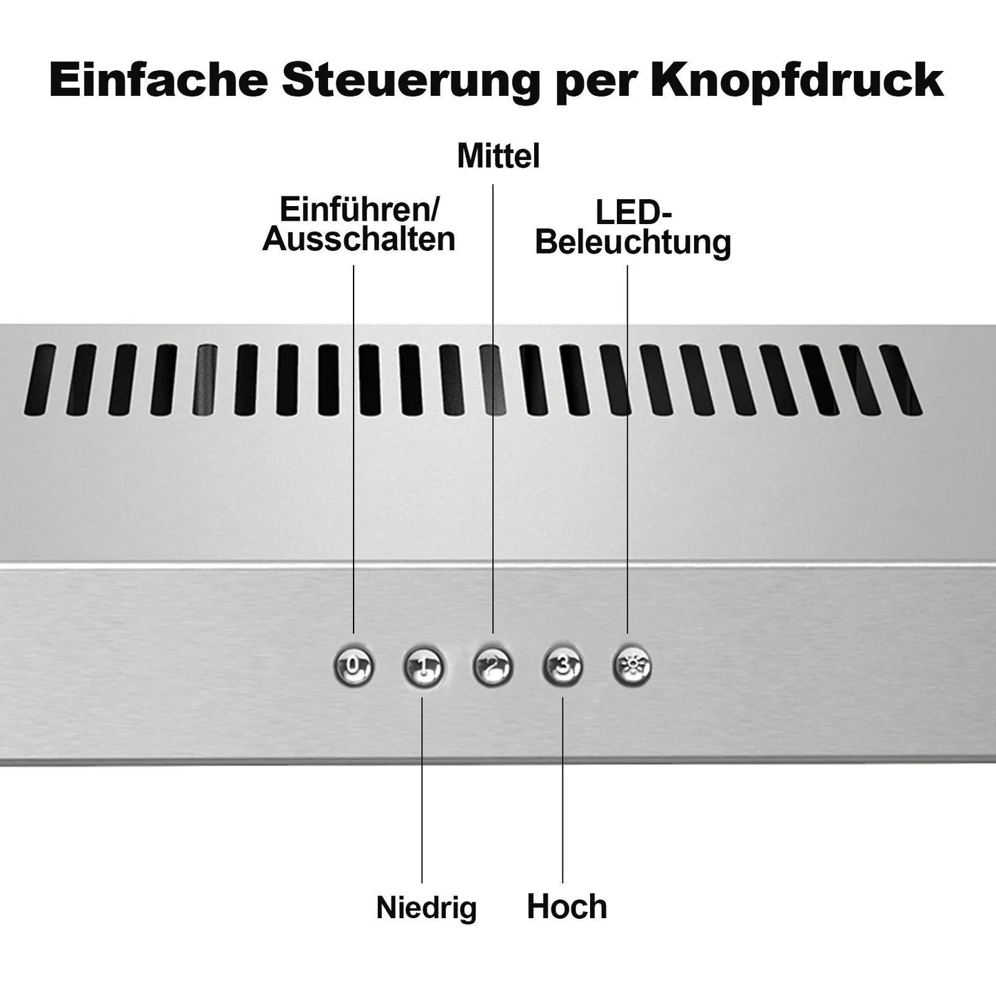 TopStrong 60cm Under-Cabinet Exhaust Air Recirculating  LED Extractor Hood TF2360A3-AC-12