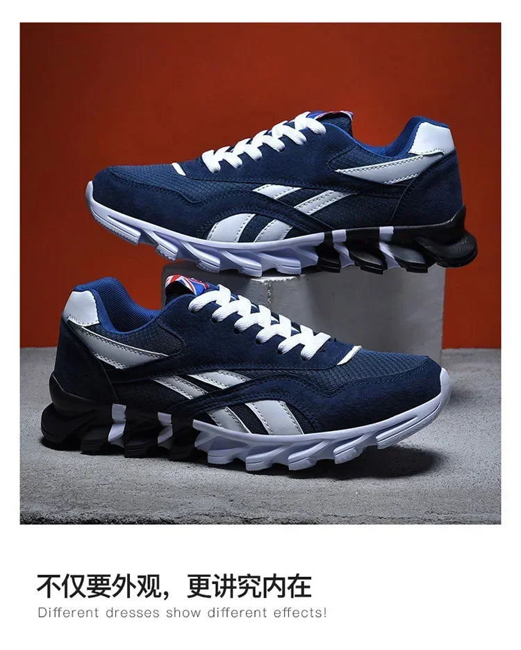Brand Trend Size 38-48 Men's Wear-resistant Cushioning Thick-soled Fitness Sneakers Outdoor Breathable Running Shoes for Men