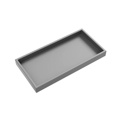 Bathroom Counter Tray Silicone Bathroom Vanity Tray Soap Dispenser Tray Countertop Storage For Dressing Tables