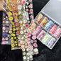 10Rolls Halloween  Flower Plaid Angel Marble  Bow Nail Foils Transfer Paper  Nail Art Stickers   Decal  Nails Decoration