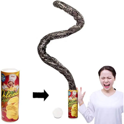 Surprise Potato Chip Can Snake Joke Toy Funny Spring Jumping Prank Props Scary April Fools Day Gift Party Decoration Supplies