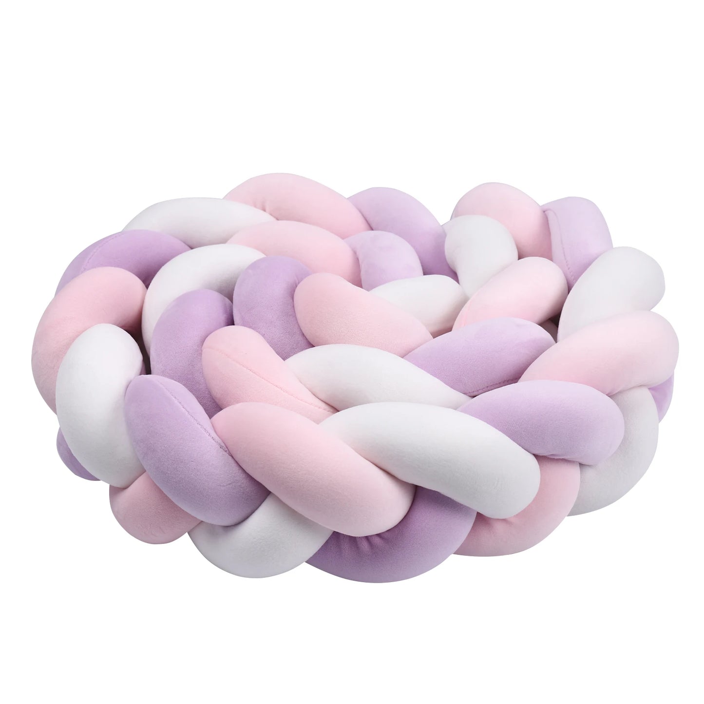 1-4M Baby Bumper Bed Braid Knot Pillow Cushion Bumper for Infant Crib Protector Cot Bumper Room Decor Crib Bedding Braid Set
