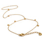 Yhpup Trendy Stainless Steel Zircon Beads Back of Hand Chain Finger Bracelet Fashion Chic Sexy Jewelry Waterproof Wholesale Gift