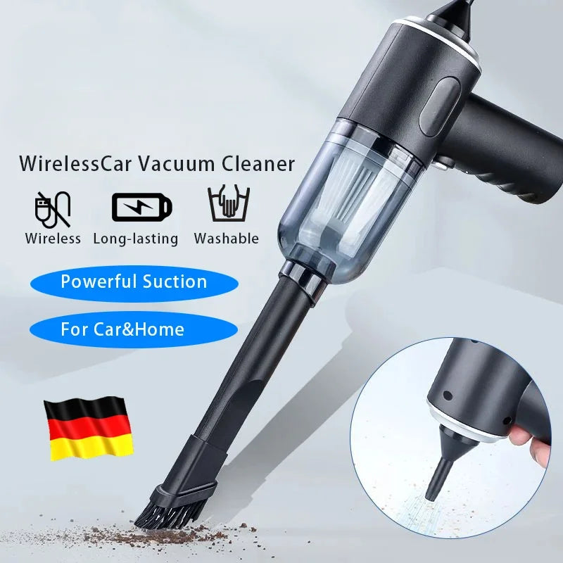 Mini Wireless Wet Dry Car Vacuum Cleaner USB Recharge Portable Handheld Cleaning Device For Car Interior Household Home Use