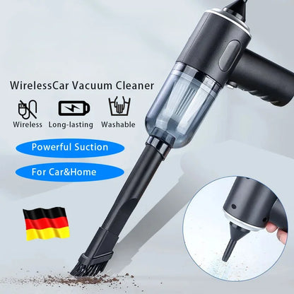 Mini Wireless Wet Dry Car Vacuum Cleaner USB Recharge Portable Handheld Cleaning Device For Car Interior Household Home Use