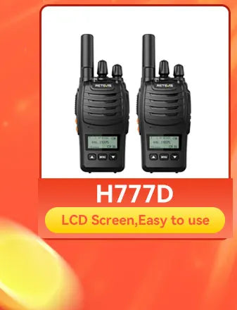 Retevis RT622 Mini Walkie Talkie 2pcs PMR446 Portable Two-way Radio PTT Walkie Talkies Communication Radio for Restaurant Hotel