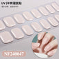16/20/22Tips Semi-Cured Gel Nail Wraps Full Cover Manicure DIY Waterproof Long Lasting Gel Nail Stickers set for UV Lamp Need