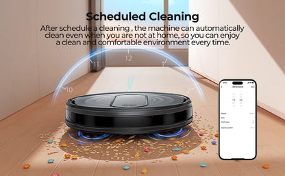 Airzeen R7 Robot Vacuum Mop 3-in-1 Cleaning 4000Pa Suction Smart App/Alexa Control Auto Self-Charging for Pet Hair & Floors