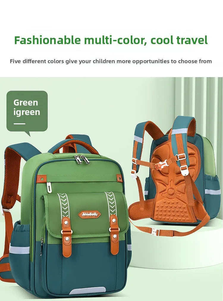New Primary School Students' Backpacks for Boys and Girls Suitable for Grades 1-6 - 9 Large Capacity Children's School Bags