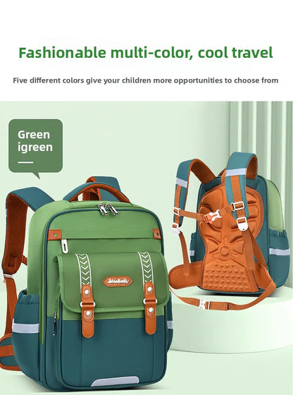 New Primary School Students' Backpacks for Boys and Girls Suitable for Grades 1-6 - 9 Large Capacity Children's School Bags