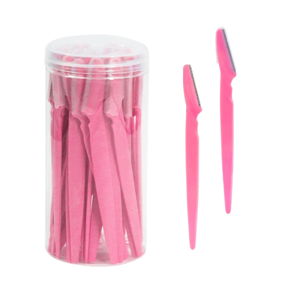30 Pcs Eyebrow Razor For Women, Multipurpose Exfoliating Dermaplaning Tools And Facial Razor With Precision Cover,Safety Beauty