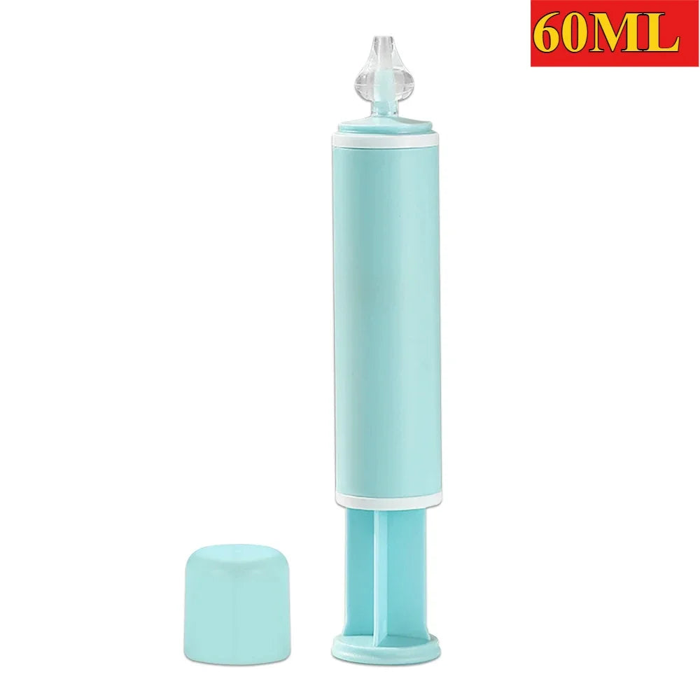 60ML Adult Children Nose Cleaner Needle Tube Baby Nasal Aspirator Reusable Potable Rhinitis Nasal Washer Syringe Nasal Irrigator