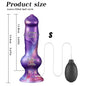 Realistic Dog Dildo With Squirting Enema Soft Silicone Suction Cup Water Syringe For Anal Play Vaginal Cleaning Adult Sex Toys