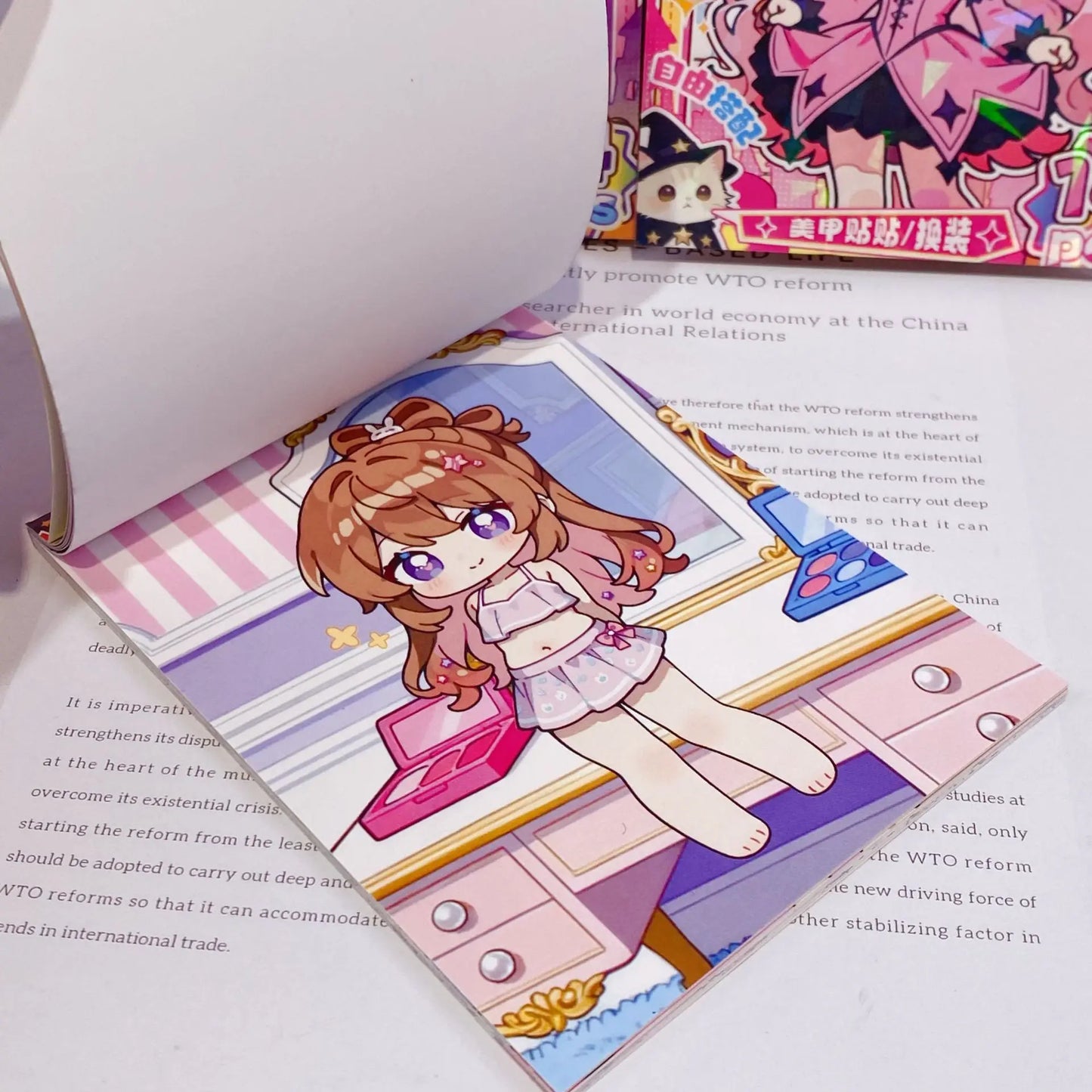 Creative Nail Art Stickers, Featuring Fashionable Girls with Beautiful and Cute Hands, Fun Children's Material Stickers, Witch Dress-Up Girl-Themed High-Appearance Cute Handbook Stickers, and Interesting Children's Material S